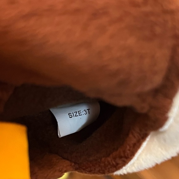 Set of 2 plush toddler slippers Skidders football and Snoozies green furry frog - Picture 3 of 3